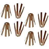 ZHENZQ Brass Golfs Shaft Adapter Shims 8 Claw Golfs Fitting Tools Deformable for .350 .355 .370 Shaft 5Pcs