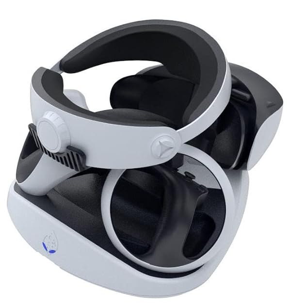 Collective Minds PSVR2 Showcase Premium Charging Station and Display Stand – Fast Charge with Magnetic Adapters, Safe Storage for PS VR2 Headset and Sense Controllers, Includes Type-C AC Adapter by Collective Minds - Image 6