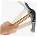HOMSFOU Shoe Making Hammer Multi-function Tack Hammer Practical Manual Tool Wooden Handle Ideal for Household