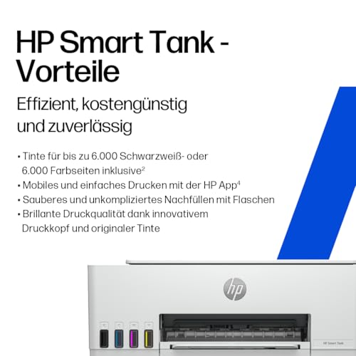 HP Smart Tank 5105 3-in-1 Multifunktionsdrucker (WLAN; Mobiles Drucken) – 3 Jahre Tinte inklusive, 3 Jahre Garantie, großer Tintentank, hohe Reichweite, Drucken in hoher Qualität – Bild 4