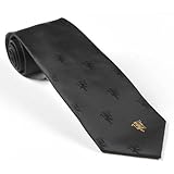 Manchester United Football Club Official Soccer Gift Black Tie Gold Devil