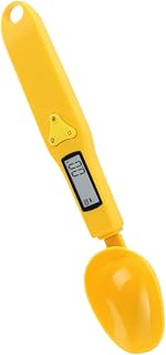 MAGICLULU Báscula Digital De Cocina Con Cuchara Capacidad De 300 G Cuchara Medidora Electrónica Báscula Nutricional Color Amarillo