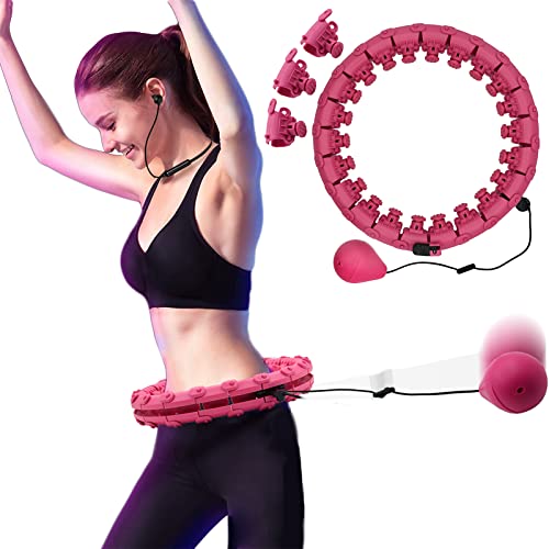 TALLPLUS Weighted Hula Hoop,Smart Hula Hoops for Adults,Abdomen Fitness Equipment for Thin Waist and Lose Weight,Won't Falling Smart Hula Spinning Hoop with Massage