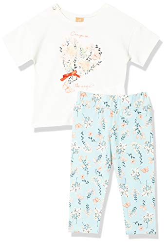 Conjunto Blusa E Legging, Up Baby, Meninas, Natural, G