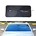 Produktbild Sportmodifikation Auto Windschutzscheibe Sonnenschutz mit Teflonbeschichtung, besserer Schattierungseffekt als silberbeschichtetes Tuch, für BMW  Mercedes-Benz  Cadillac  Public  Audi (Schwarz)