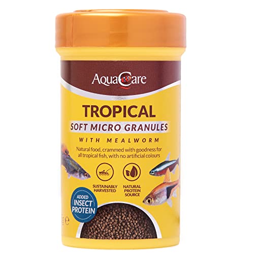 AquaCare Micro Pellet Fish Food Complete and Varied Food for Fry or Small Tropical Fish