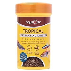 AquaCare Micro Pellet Fish Food Complete and Varied Food for Fry or Small Tropical Fish
