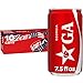 Coca-Cola Fridge Pack Soda Soft Drinks, 7.5 fl oz Cans, 10 Pack - Mini Soda Cans