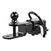 CURT 45029 3-in-1 UTV, ATV Trailer Hitch Mount with 2-Inch Receiver Adapter, 1-7/8-Inch Ball, Clevis Pin, 5/8-Inch Hole
