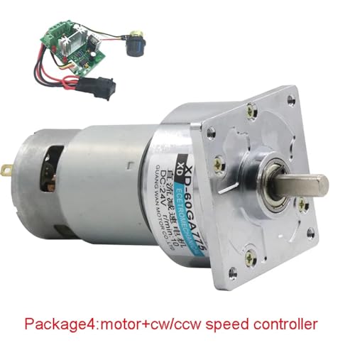 Moteur à engrenages CC 60GA775 couple élevé et aimant durable - 5
