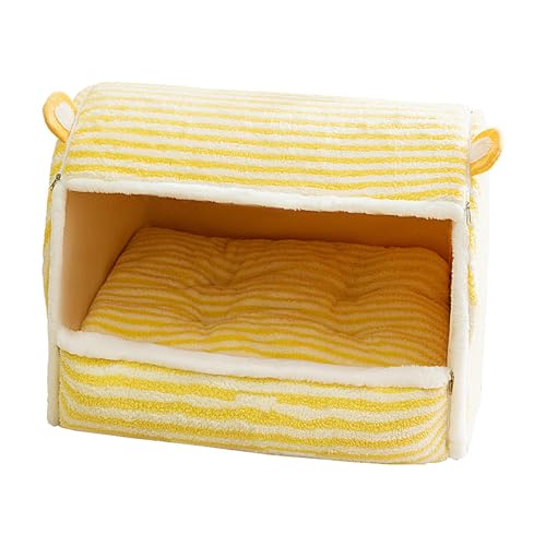 Cama de invierno para gatos, cama de dormir para perros, gran casa para gatos a prueba de viento, cama cálida para perro. Nicho creativo para perros en clima frío para gatos, perros, y