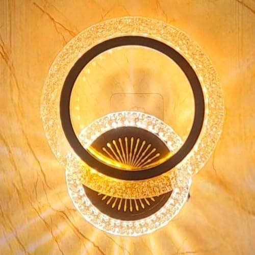 Image of Lyse Decor Wall Lights for Home Decoration LED Wall Light with 3 Color Modes, Easy Installation, Ideal for Modern Interiors, Bedroom, Living Room, Hallway, Office (1, WL85 O)