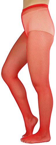 Image of ToBeInStyle Women's Sexy Vibrant Fine Classic Fishnet Full Footed Pantyhose