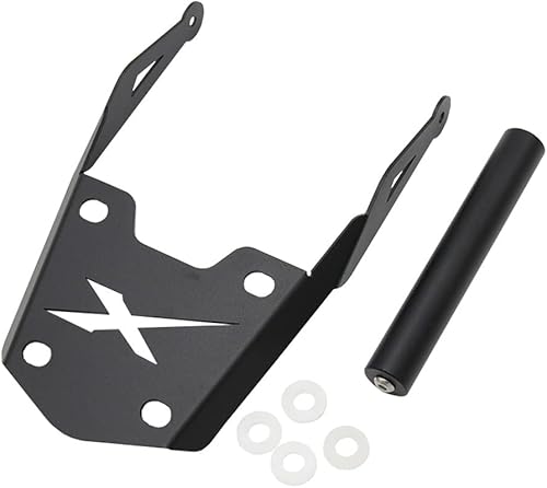Soporte para teléfono con barra transversal de expansión de motocicleta, soporte de placa de navegación GPS, elevador para parabrisas para Kawasaki