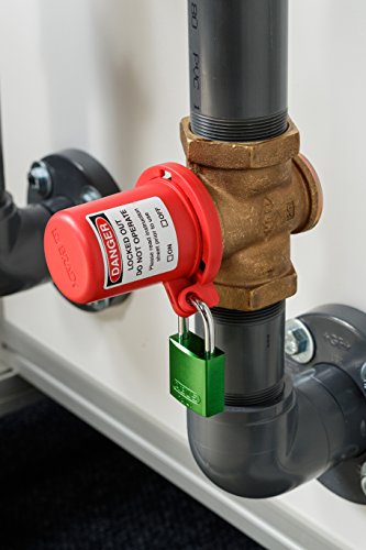 Brady Bloqueio de válvula de plugue 113232, para diâmetro da válvula de 15/40.6 cm - 3-3/20.3 cm