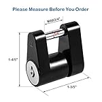 CZC AUTO Black Trailer Hitch Coupler Lock, Dia 1/4 Inch, 3/4 Inch Span for Tow Boat RV Truck Car's Coupler (1 Pack… - Image 2