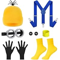 BSBUY Accesorios de Disfraz Amarillo para Cosplay, Accesorios de