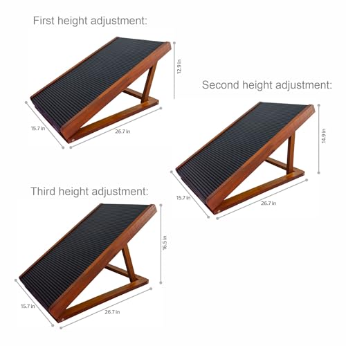 Rampa Pet Cachorro Antiderrapante Ajustável Regulável Sofá