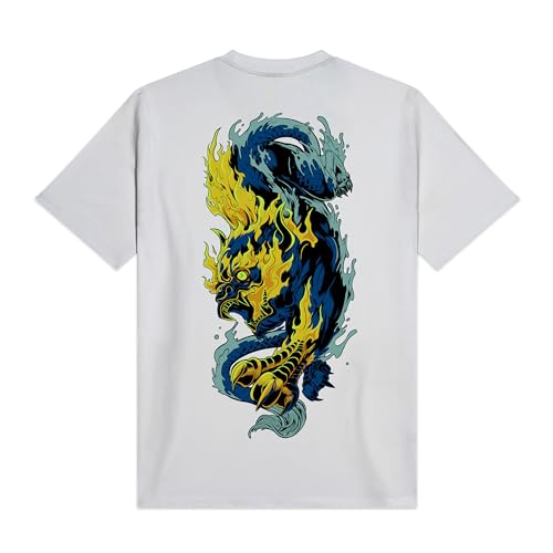 Dolly Noire Icons Maglietta Akuma, Maglietta, Bianca – Unisex, 100% Cotone, Collezione Ufficiale (IT, Testo, L, Regular, Regular, Bianco)