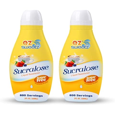 EZ-Sweetz (2.0oz - Liquid Sweetener 800 Servings/Bottle) (New Packaging, 2 Pack) Cover