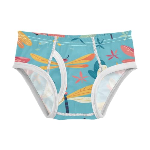 KLL Dragonfly Pattern Illustration Toddler Boy Pure Cotton Training Underwear Breathable Children Undies