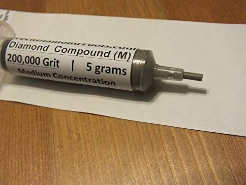 TechDiamondTools Diamant-Polierpaste, Körnung 14000, 100000, 200000, für Marmor, Glas, Metall, Stein, Schmuck, Harz, Silber, Edelstein, mittlere Konzentration von Diamantpulver, hergestellt in den