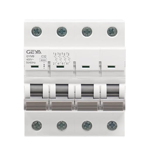 GYM9 4P MCB 6A-63A 6KA �Ւf�e��MCB DIN���[���~�j�T�[�L�b�g�u���[�J�[ AC�^�C�v �_�C���N�g(10a)