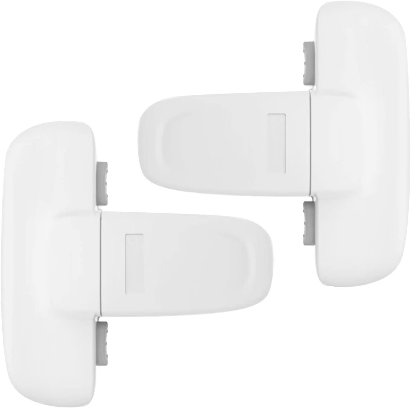 2 Pack Fridge Lock for Kids, Home Fridge Door Lock Baby Safety Refrigerator Lock for Refrigerator Door Freeze Door (White)