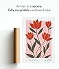 London Flower Market Poster Floral Wall Decor Print Abstract Colourful Minimalist Travel Bedroom Art, Archival Matte, A2 (Print Only) - 59.4x42cm #5