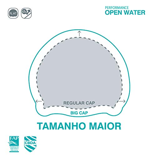 Speedo Touca de Natação Big Cap, Único, Cinza