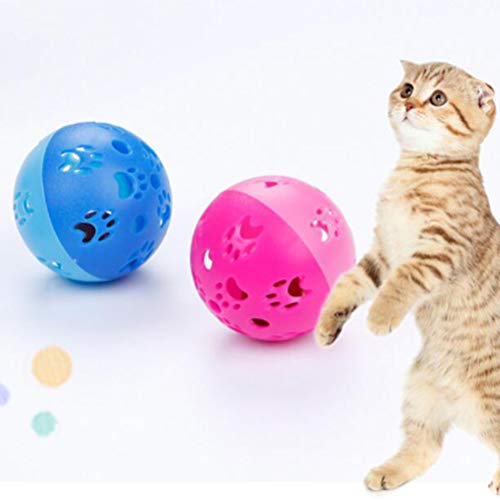 Balacoo Brinquedo de bola para gatos – 20 peças interativas com bola vazada para animais de estimaçã