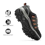 NORTIV 8 Men's Waterproof Hiking Shoes Leather Low-Top Hiking Shoes for Outdoor Trailing Trekking Camping Walking Quest - Image 4