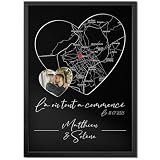 Pictalia - Poster personnalisé couple Coeur Là où tout a commenc...