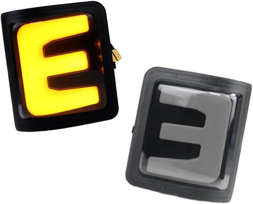 MACHSWON Car Sequential Blinker Rear View Mirror Light 2 Pcs LED Front Side Marker Turn Signal Lamp Replace Assembly Compatible with F250 F350 F450 F550 2008-2016 7C3Z13776A 7C3Z13776B E-Type