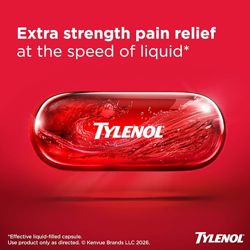 Image of Tylenol Extra Strength Liquid Gels, 500mg Acetaminophen, 40 Ct