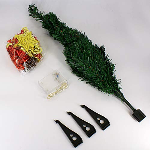 Wideskall Tabletop Green Christmas Pine Tree With Multi-Color 30 Led Lights, 2 Feet #TOP4