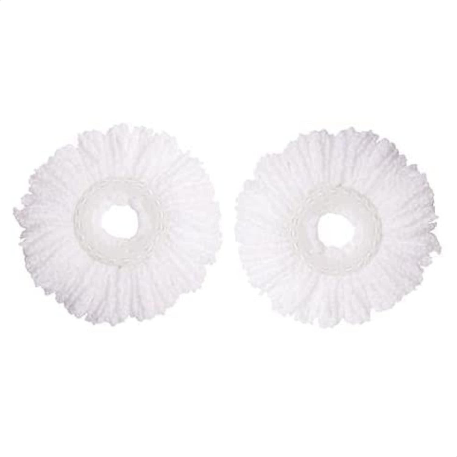 Mopnado - Microfiber Mop Head Replacements Spin Mop System (2 Pack) - Great for All Types of Floors: Tile, Wood, Laminate, Vinyl, Stone, Marble - Machinewashable, Lifespan 6-12 Months