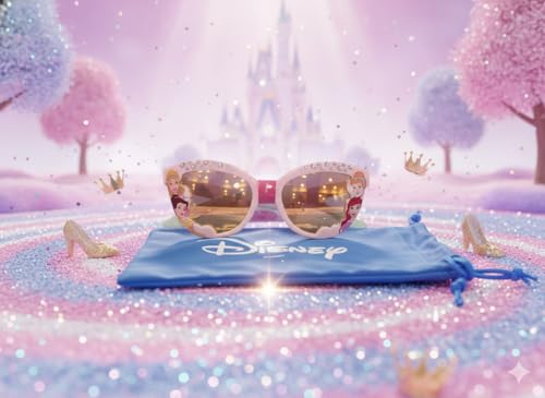 Image of Disney Princess Sunglasses Stylish Kids Eyewear UV Protection Lightweight Durable Frame Perfect Outdoor Play Great Summer Gift