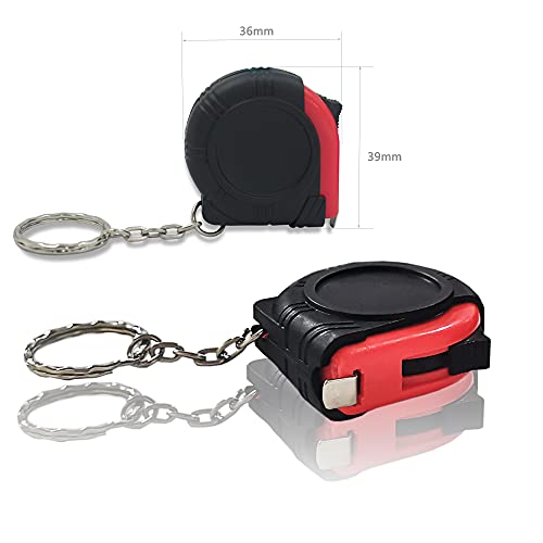 Cinta Métrica Mini Llaveros Retráctil 4 Piezas 3ft miniatura 4