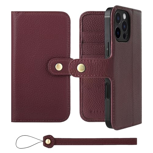 HANATORA for iPhone 16ProMax �P�[�X �蒠�^ �{�v �X�}�z�P�[�X �X�}�z �X�^���h �X�g���b�v �t�� �V�������N�J�[�t���U�[ �x���g���� �}�O�l�b�g�Ȃ� ���C�� H0XB-16ProMax-Wine �M�t�g �a���� ���� �j�� 