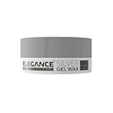 E Elegance Hair Products - Silver Color Hair Styling Gel Wax 4.93 Oz - Medium Control, Shinny Finish, Effortless Elegance