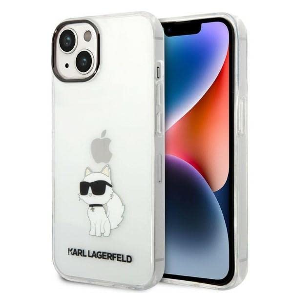 Karl Lagerfeld KLHCP14MHNCHTCT Coque Rigide pour iPhone 14 Plus 6,7" Transparent