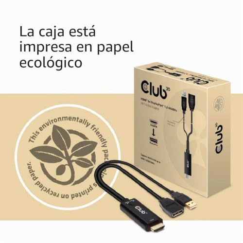 Adaptador HDMI a DisplayPort 1.2 Club3D para solucionar pantalla negra en monitor de PC 6