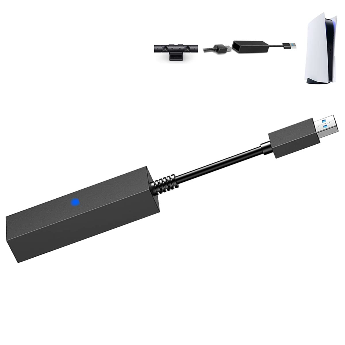 VR Adapter Cable for PS5, VR Camera Adapter for Playstation