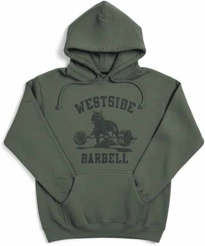 Westside Barbell Tac Hoodie, 10oz Heavyweight Cotton Blend, Fleece Lined