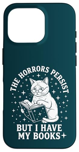 ���|�͑������ǖ{�͂��� Funny Cat Reader �X�}�z�P�[�X iPhone 16 Pro �p