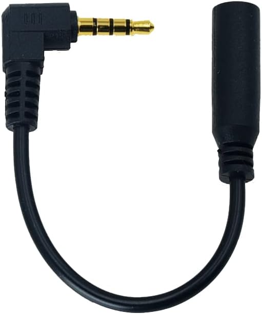 Arklove 3.5 Female TRS to trrs Male MC3 3.5mm Adapter Microphone 1/8 mic Adapter for iPhone Android Smartphones Tablets