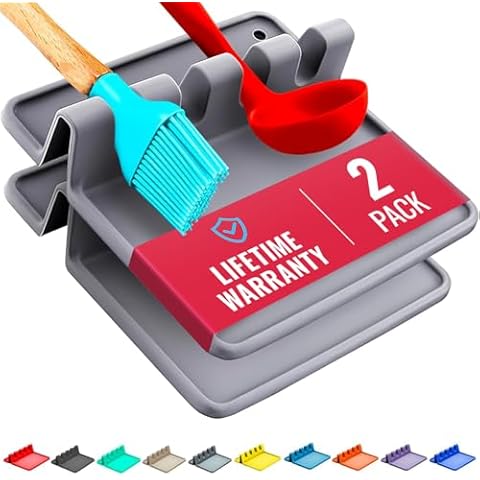 Cooler Kitchen Silicone Spoon Rest Set Cover