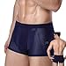 Zoelizece Fiber Boxer Briefs Comfort Soft Breathable Cool Ice Silk Mens Underwear with 3D Pouch 4 Pack -2XL