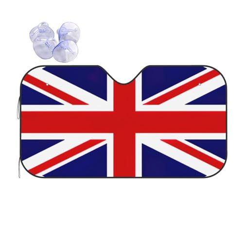 Parasol para parabrisas reflectante que reduce el calor en el coche con diseño Union Jack